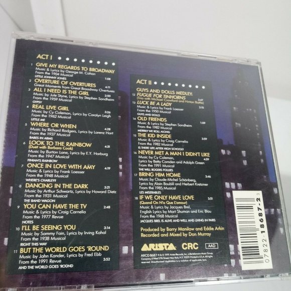 Barry Manilow Showstoppers CD 1991 Arista Records *MINOR WEAR - Picture 8 of 13